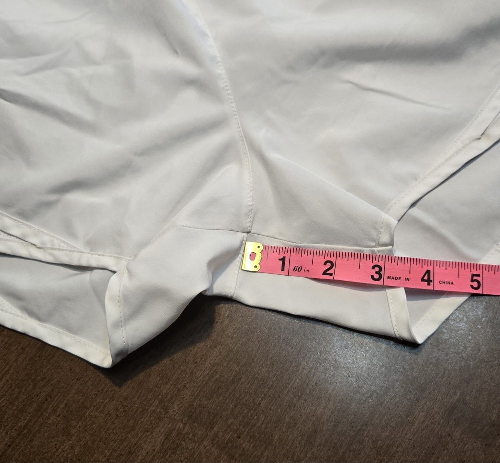 Nike White Dri-Fit Tempo Running Shorts Medium - Picture 7 of 7